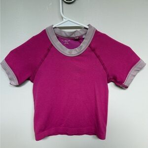 Urban Outfitters Pink crop top with light pink trim